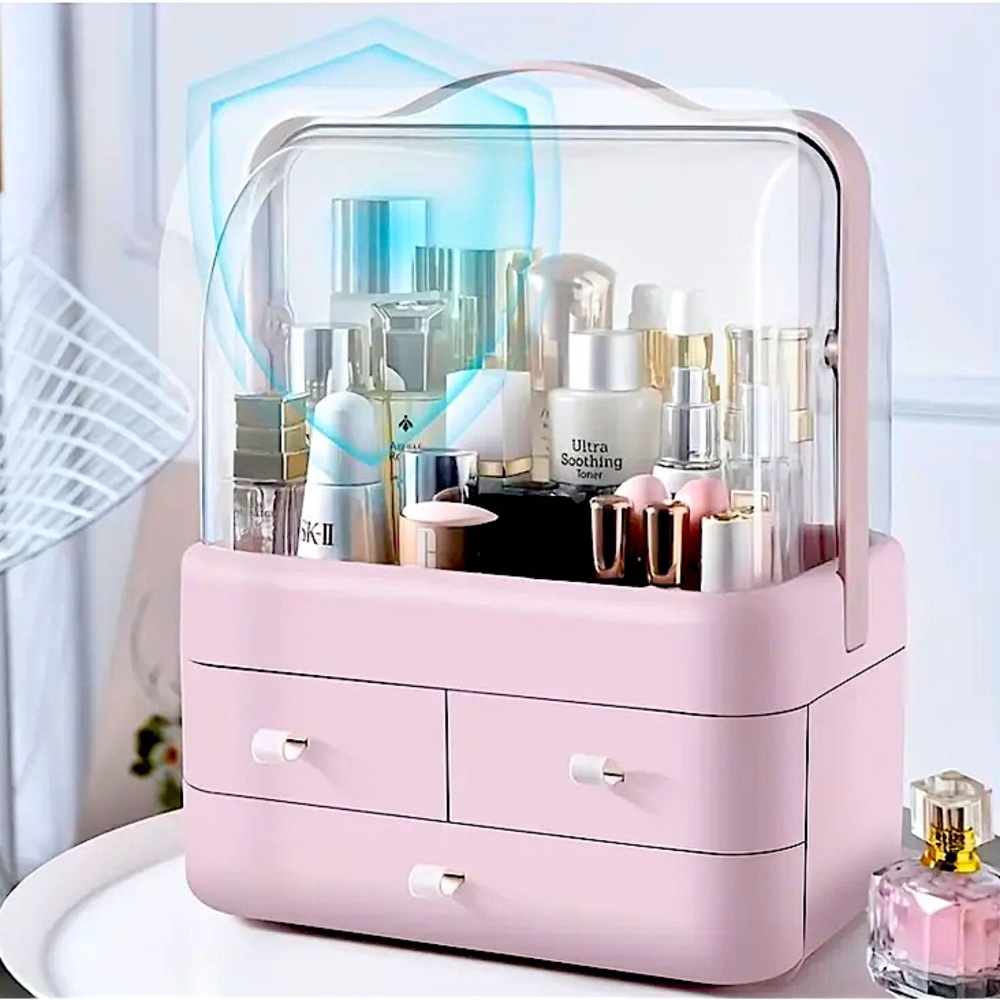 Makeup and Cosmetic Storage Case w/ Handle   Color: Cherryblossom NWOT